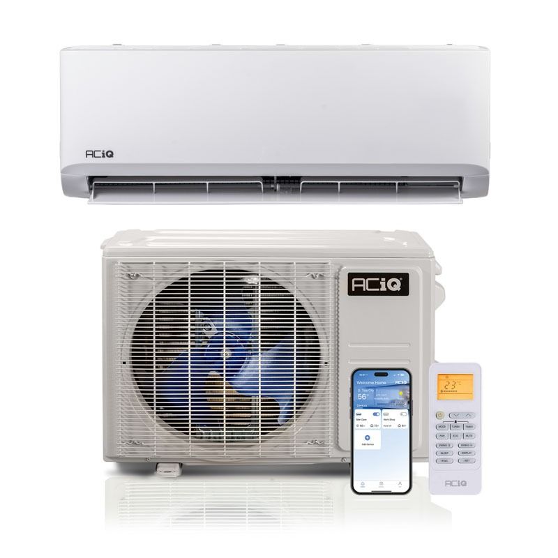 ACiQ Standard 12,000 BTU 23.1 SEER2 Single Zone Wall Mount Mini Split Heat Pump System - R454B | 230V