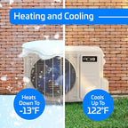 ACiQ 9,000 BTU Standard 24.5 SEER2 Single Zone Wall Mount Mini Split Heat Pump System - R454B | 115V