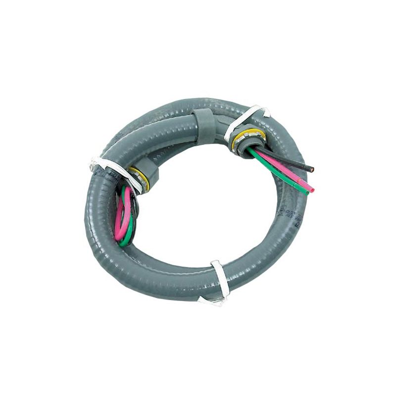 Electrical Whip 1/2" X 4' 10 Gauge Metallic