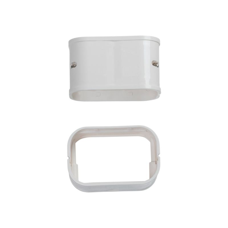 White Line Set Cover Guard – Complete Wall Duct Kit (12 ft.)