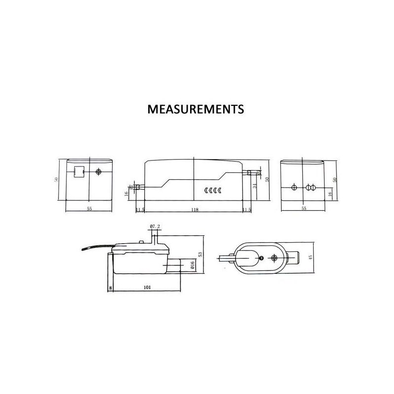 Mini Condensate Pump – 10.5 GPH for Mini-Split Air Handlers